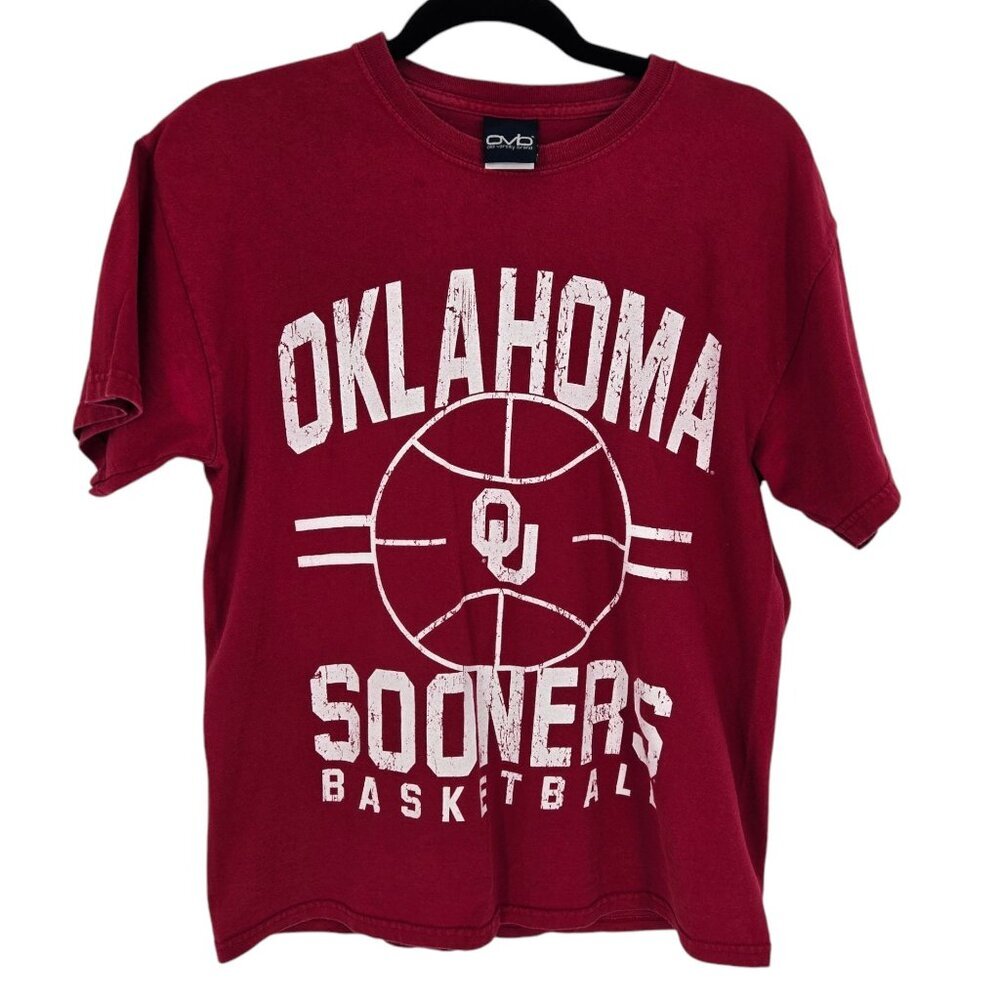 OVB Old Varsity Brand OU Sooners oklahoma university basketball Medium tee